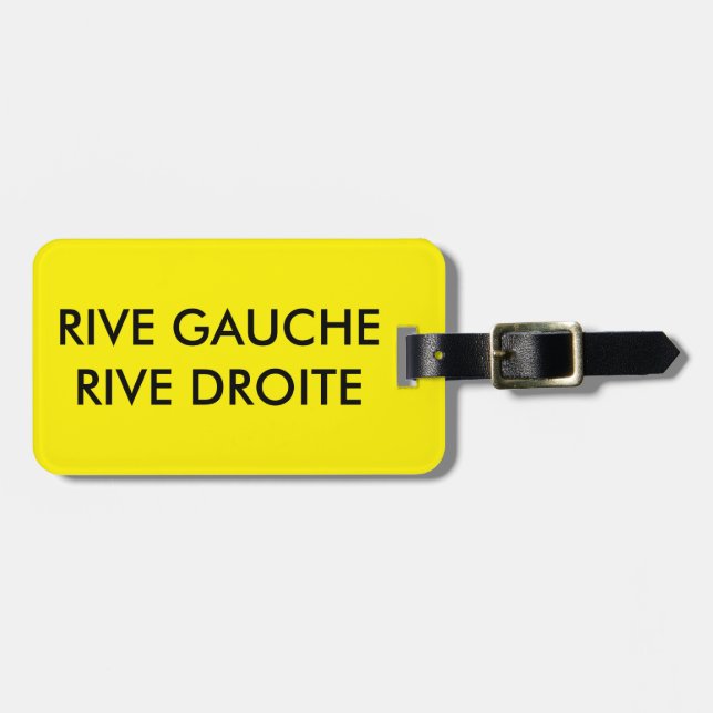 FRENCH LUGGAGE TAG (Front Horizontal)