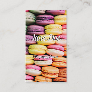 French macaron business card