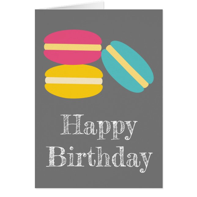 French macaron colourful cakes (Front)