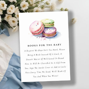 French Macarons Bakery Books For Baby Shower Enclosure Card
