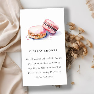 French Macarons Bakery Display Shower Baby Shower Enclosure Card