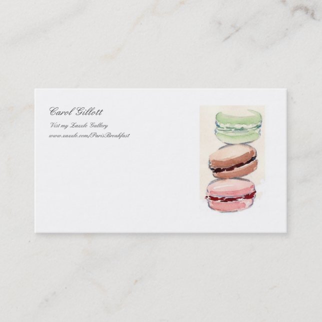 French Macarons Biz Card (Front)