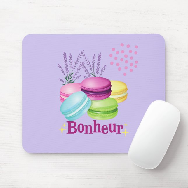  French Macarons Mouse Mat (With Mouse)