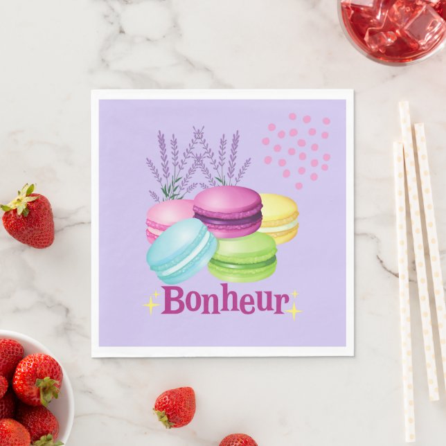 French Macarons Napkin (Insitu)