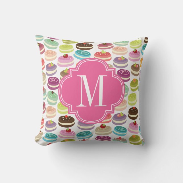 French Macarons Personalised Cushion (Front)