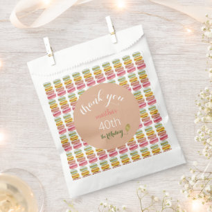 French Macarons Watercolor Hand-painted Favour Bags