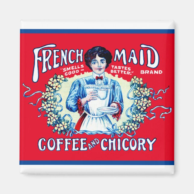 French Maid Coffee Magnet (Front)