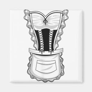 French Maid Costume Shirt  Cool Halloween Housemai Magnet