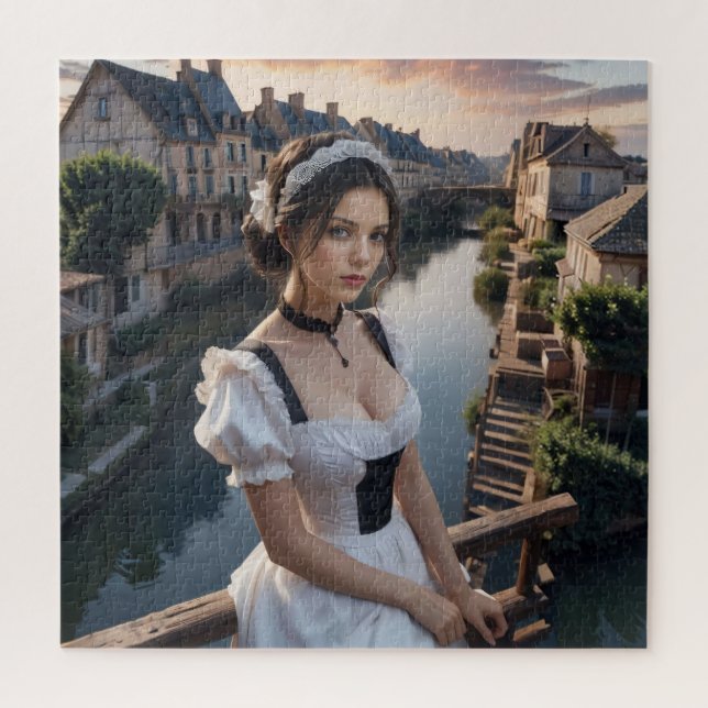 FRENCH MAID FANTASY JIGSAW PUZZLE (Vertical)
