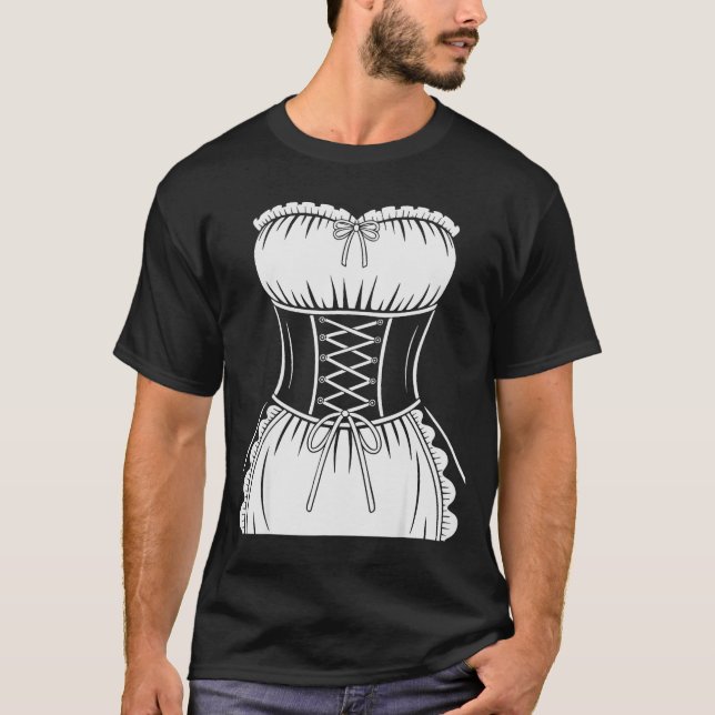 French Maid Shirt Adult Men Women Anime Cosplay Co (Front)