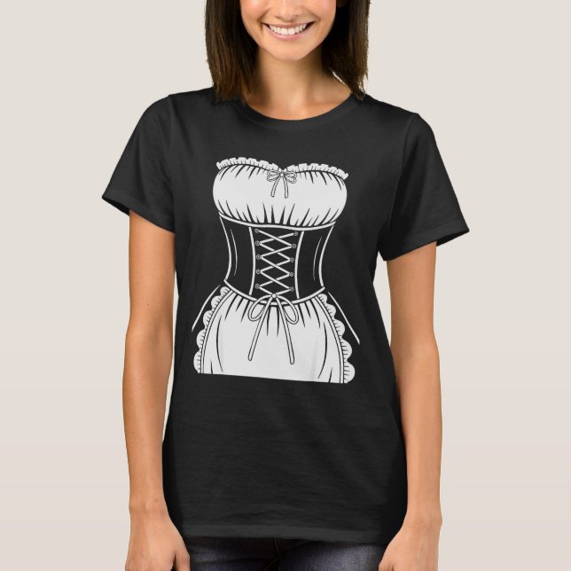 French Maid Shirt Adult Men Women Anime Cosplay Co (Front)