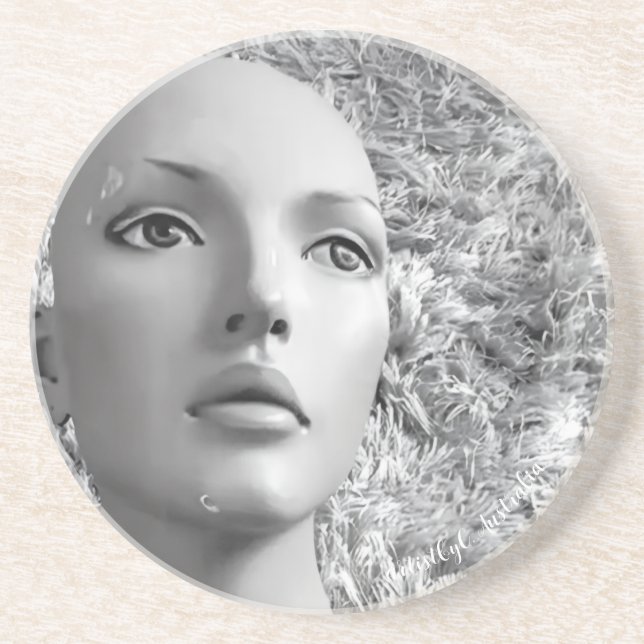 French Mannequin Woman Coaster (Front)