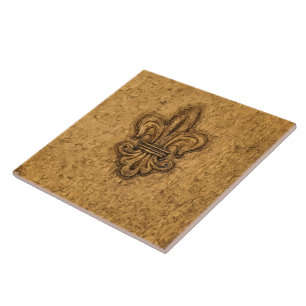 French Mardi Gras   Fleur De Lis New Orleans Tile