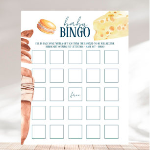 French Market - Baby Shower Baby Bingo Game