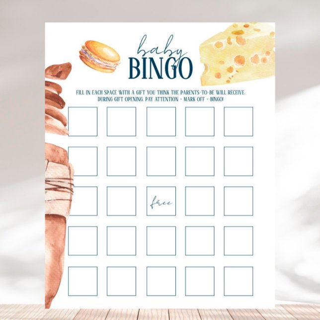 French Market - Baby Shower Baby Bingo Game (Creator Uploaded)