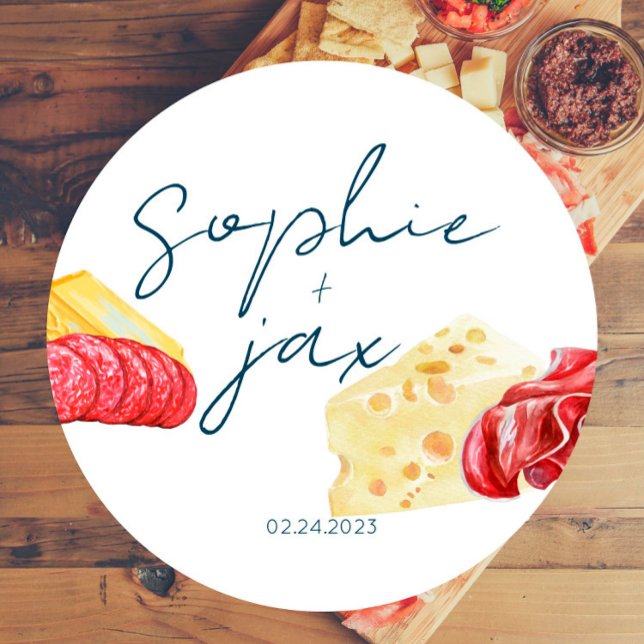 French Market - Charcuterie - Shower Favor Sticker (Creator Uploaded)