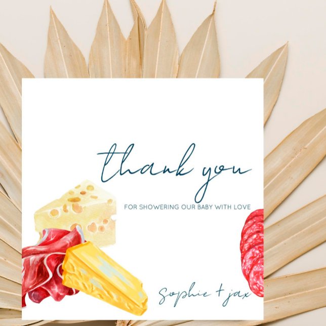 French Market -Charcuterie- Shower Thank You Card (Creator Uploaded)