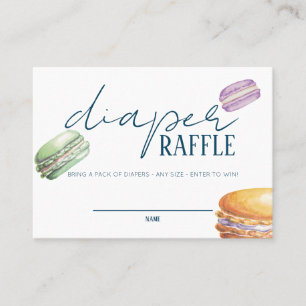 French Market - Macaroons - Diaper Raffle Insert