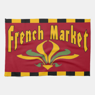 French Market, Tea Towel
