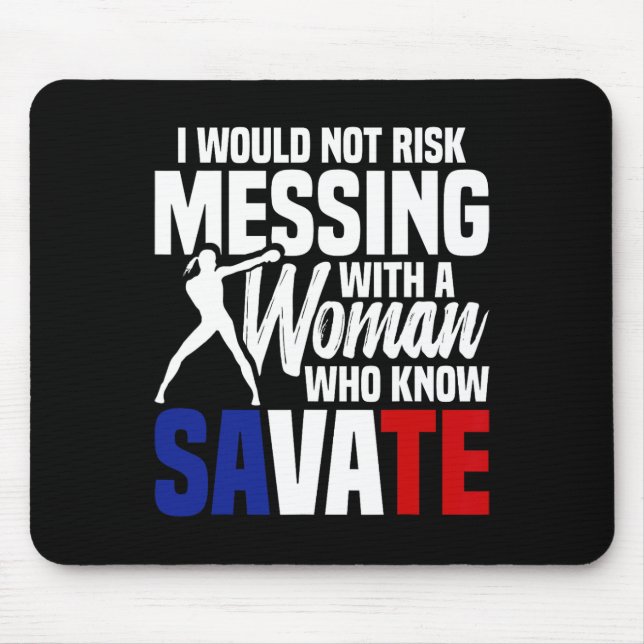 French Martial Arts Savate Instructor Kickboxing S Mouse Mat (Front)