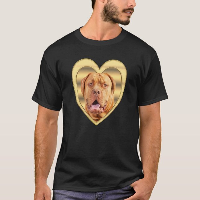 French Mastiff  Heart Dog Bull Mastiff T-Shirt (Front)