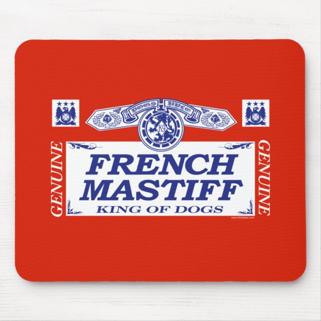 French Mastiff Mouse Mat (Front)