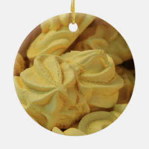 French meringue Christmas ornament