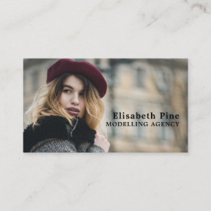 French Model, Modelling Agency, Model Agent Business Card