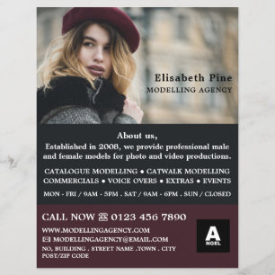 French Model, Modelling Agency, Model Agent Flyer