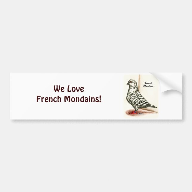 French Mondain 1973 Bumper Sticker (Front)