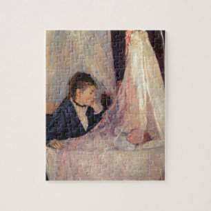French Mother Looking in Bassinette Jigsaw Puzzle