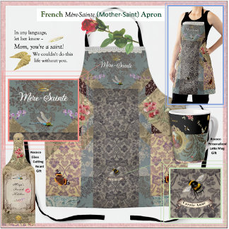 French "Mother-Saint" Rococo Apron