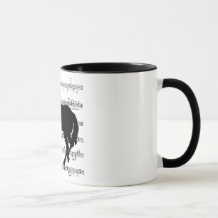 French Music Horse Rose Mug