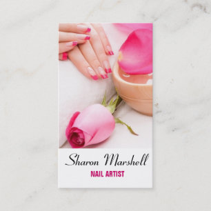 French Nails Manicurist Beauty Salon Spa Business Card