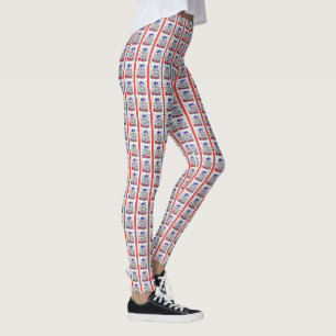  French National Colour Pattern Design Leggings