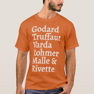 French New Wave Cinema Legends Fan Gift White T-Shirt