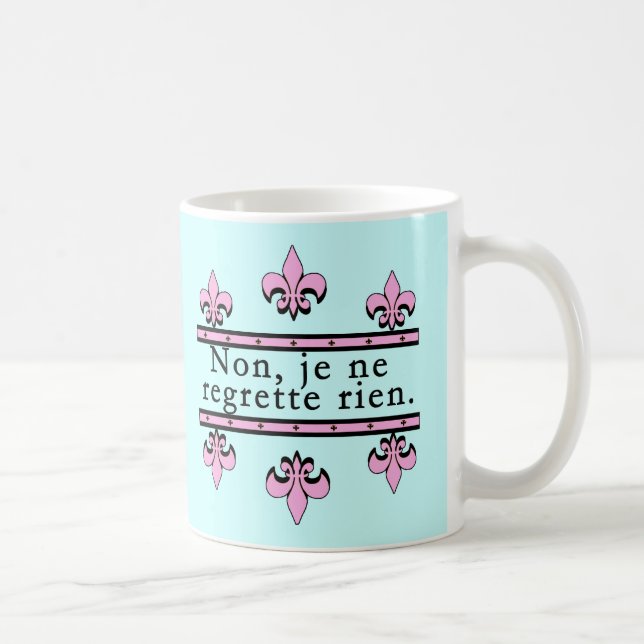 French No Regrets Products Coffee Mug (Right)