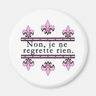 French No Regrets Products Magnet