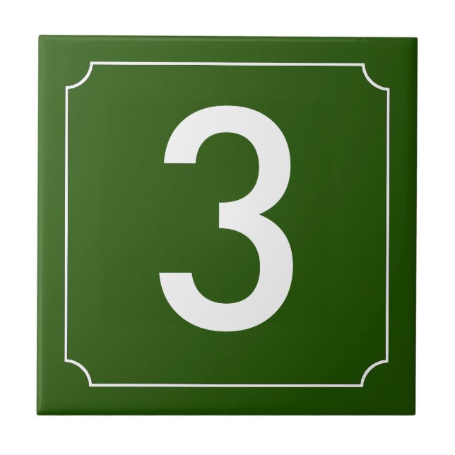 French Number Tile (Front)