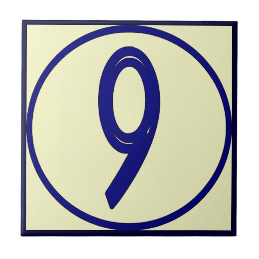 Image of French Number Tile 6 or 9
