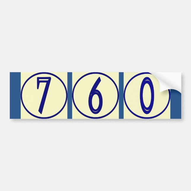 French Numbers Vinyl House Numbers Stickers (Front)