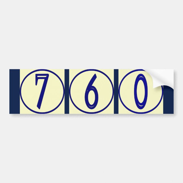 French Numbers Vinyl House Numbers Stickers (Front)