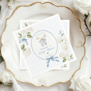 French Nursery Baby Shower Coquette Clothesline Napkin