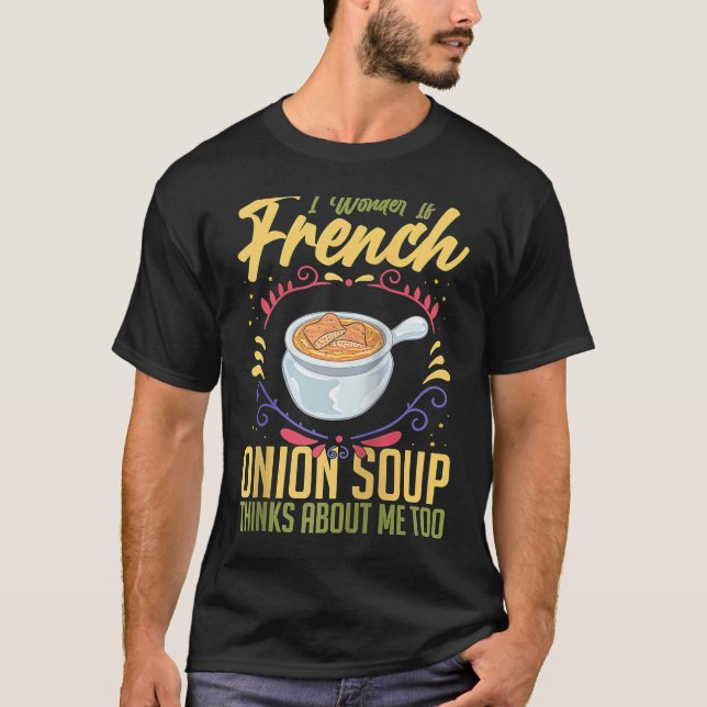 French Onion Soup Recipe Mix Bowl Japanese Cheese  T-Shirt (Front)