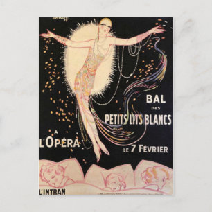 French Opera Poster Postcard