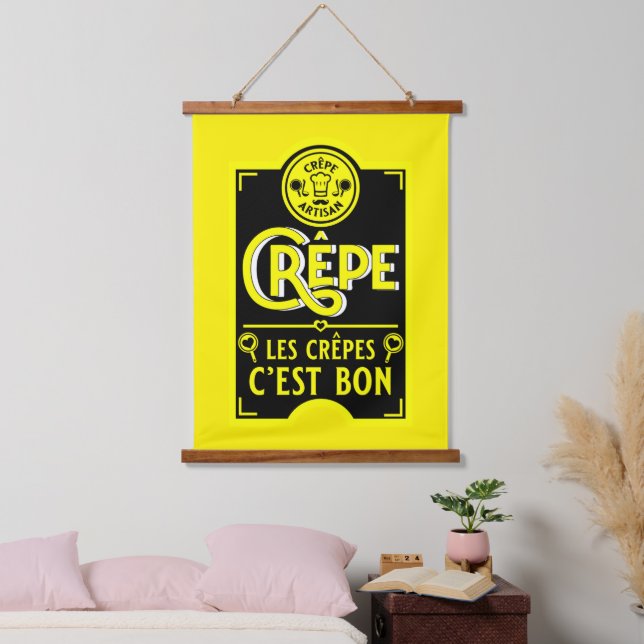 French Pancakes Hanging Tapestry (Bedroom)