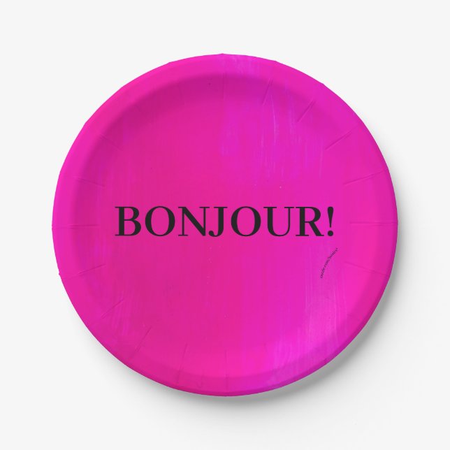 French Paper Plate (Front)