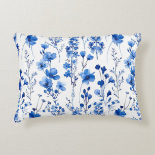 French Paper Wildflowers Pattern Design-98186 Decorative Cushion