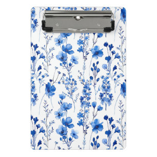 French Paper Wildflowers Pattern Design-98186 Mini Clipboard