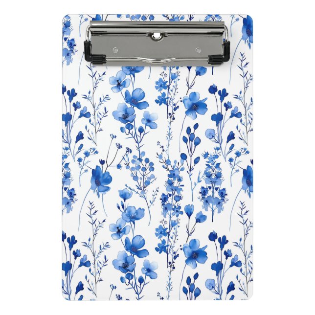 French Paper Wildflowers Pattern Design-98186 Mini Clipboard (Front)